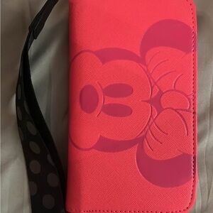 Pink Minnie Mouse Wristlet